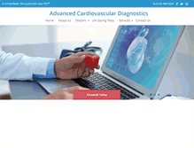 Tablet Screenshot of cardiovasculartesting.com